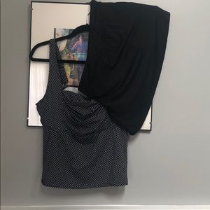 Lands End swimsuit tank and skort